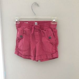 Pink GapKids shorts with stretchy waistband